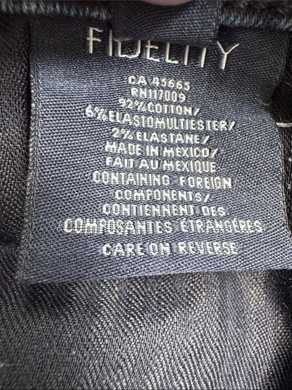 Fidelity Denim Jimmy Royalton dark wash cotton stretch slim fit jeans size 34